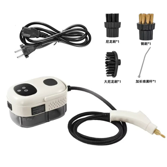 Handheld Steam Cleaner Carpet Sofa Car Portable Pressurized Steamer 9 Piece Accessory Set